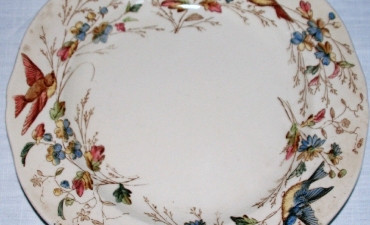 Assiette porcelaine anglaise ancienne 1886-1905 - 10€